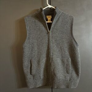 LL Bean Wool Lambs Vest VTG